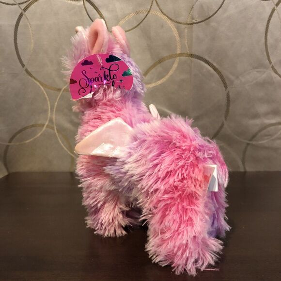 Aurora World Llamacorn Plush Llama Unicorn Pegasus Pink Purple Stuffed Animal - Picture 4 of 11